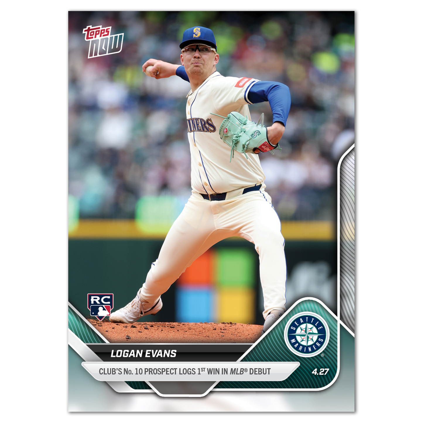 Logan Evans - 2025 MLB Topps NOW® - Card 115