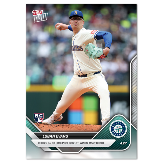 Logan Evans - 2025 MLB Topps NOW® - Card 115
