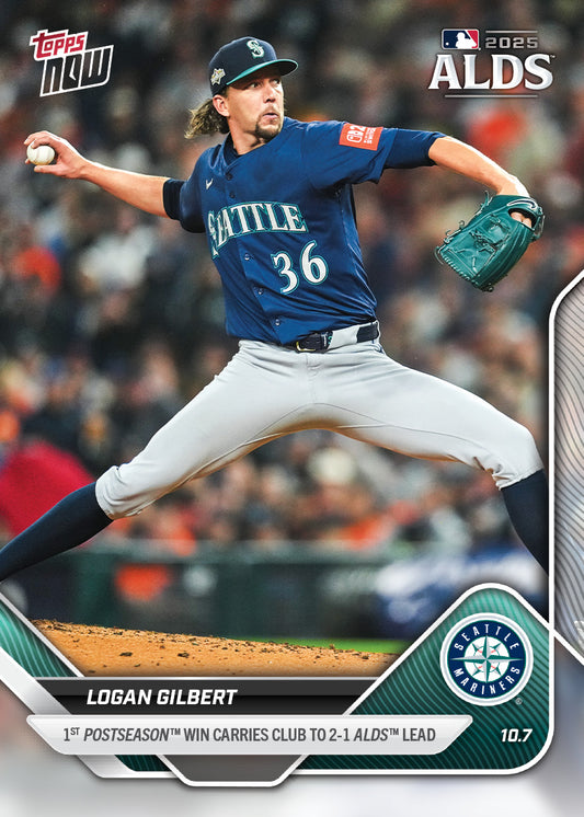 Logan Gilbert - 2025 MLB Topps NOW® - Card 837