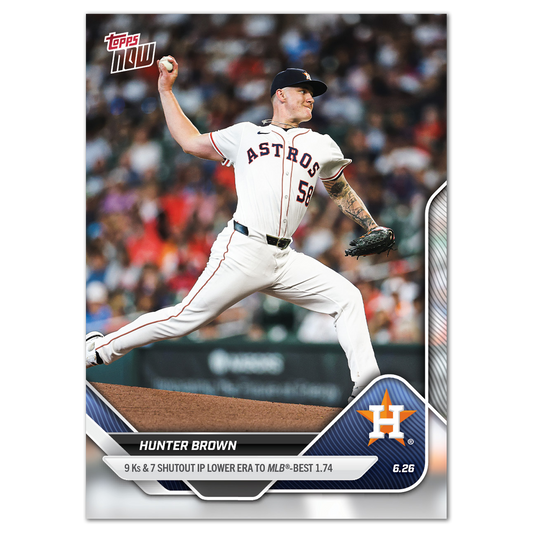 Hunter Brown - 2025 MLB Topps NOW® - Card 352