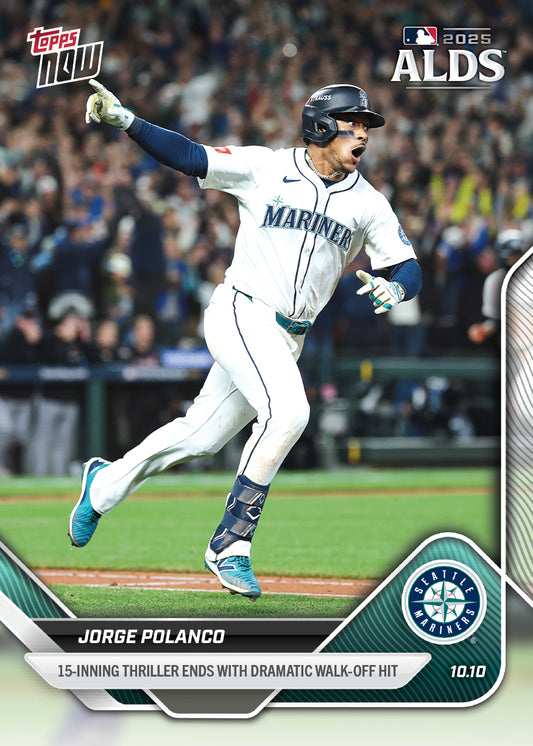 Jorge Polanco - 2025 MLB Topps NOW® - Card 853