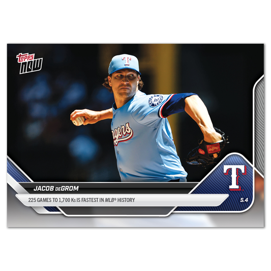 Jacob deGrom - 2025 MLB Topps NOW® - Card 141