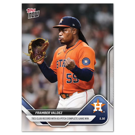 Framber Valdez - 2025 MLB Topps NOW® - Card 235