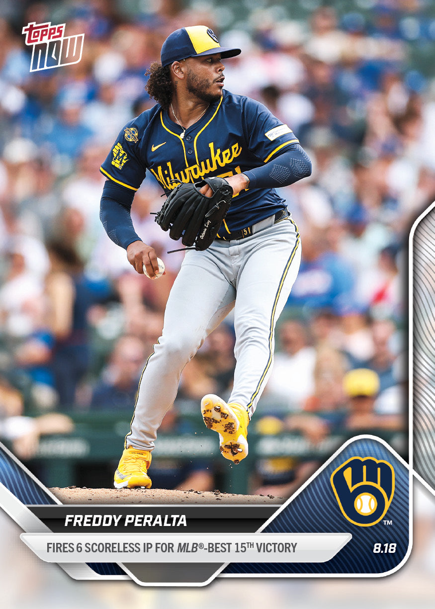Freddy Peralta - 2025 MLB Topps NOW® - Card 573