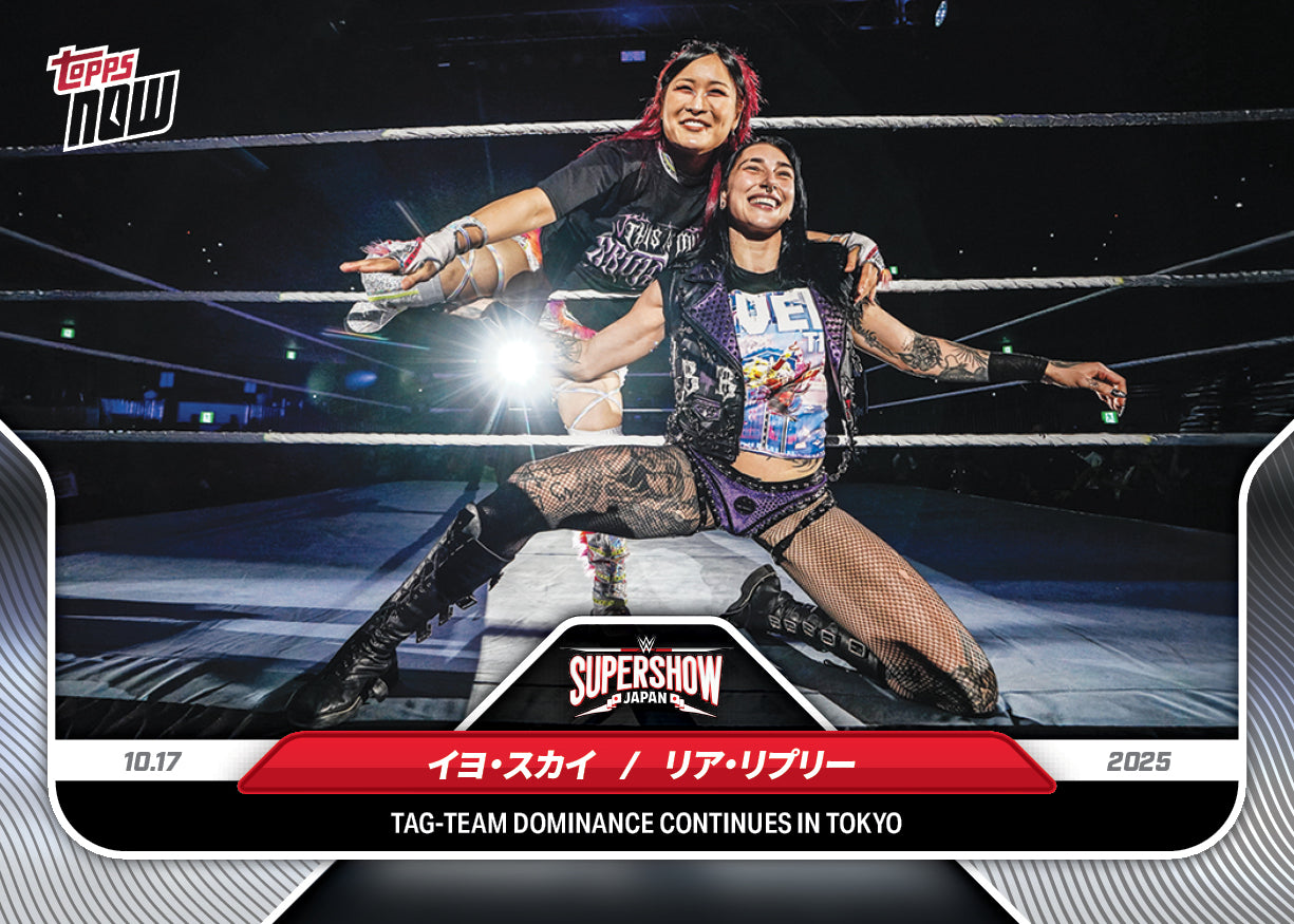 Rhea Ripley / IYO SKY - 2025 WWE Topps NOW® - Card 111