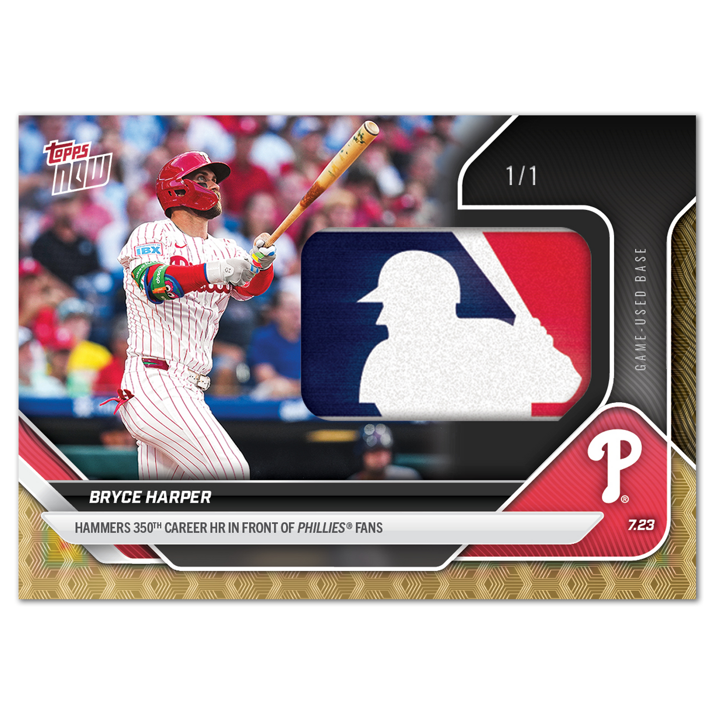 Bryce Harper - 2025 MLB Topps NOW® - Card 459 - LOOK FOR RELICS