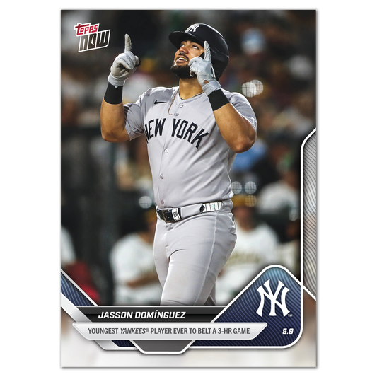 Jasson Domínguez - 2025 MLB Topps NOW® - Card 159 - LOOK FOR AUTOS
