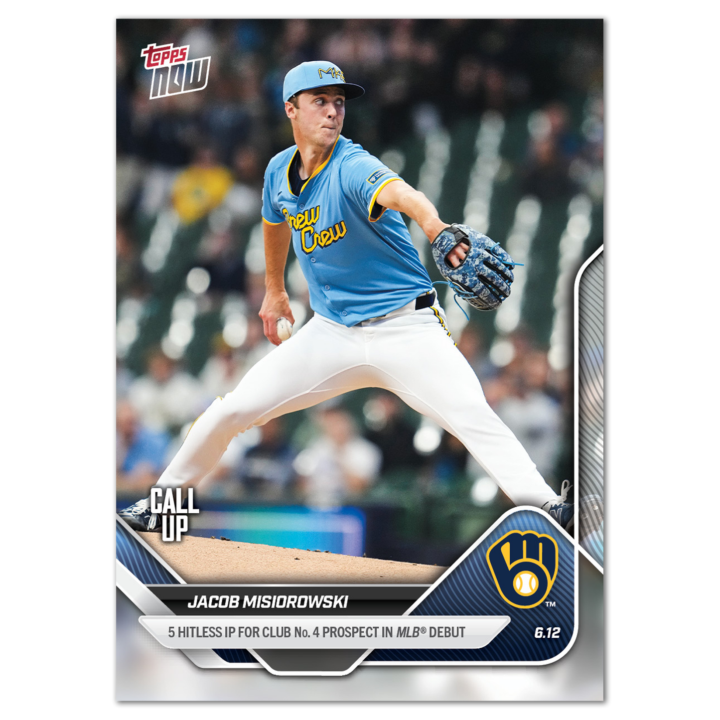 Jacob Misiorowski - 2025 MLB Topps NOW® - Card 291