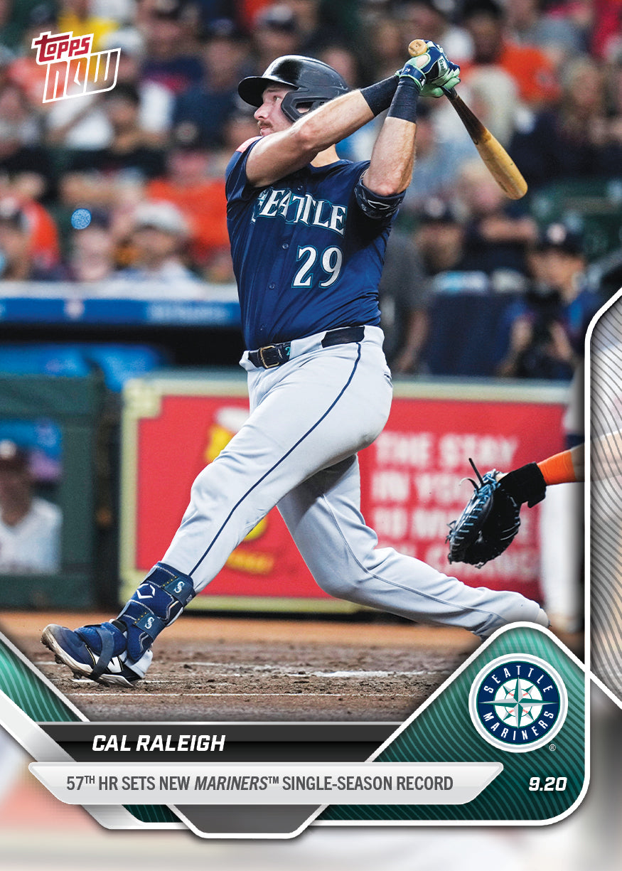 Cal Raleigh - 2025 MLB Topps NOW® - Card 741 - LOOK FOR RELICS & AUTO-RELICS