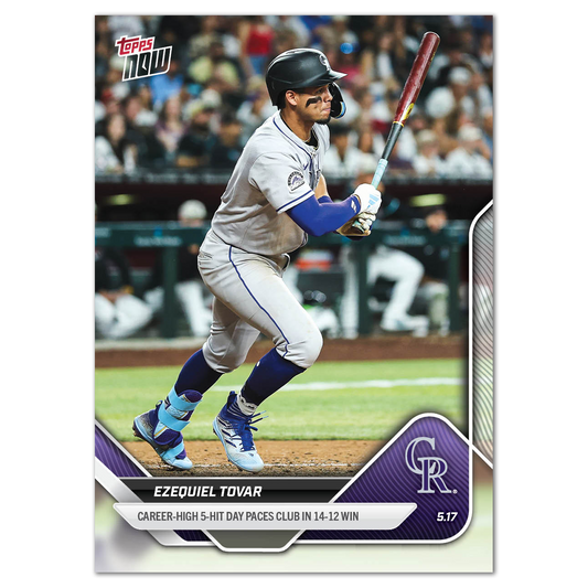 Ezequiel Tovar - 2025 MLB Topps NOW® - Card 191