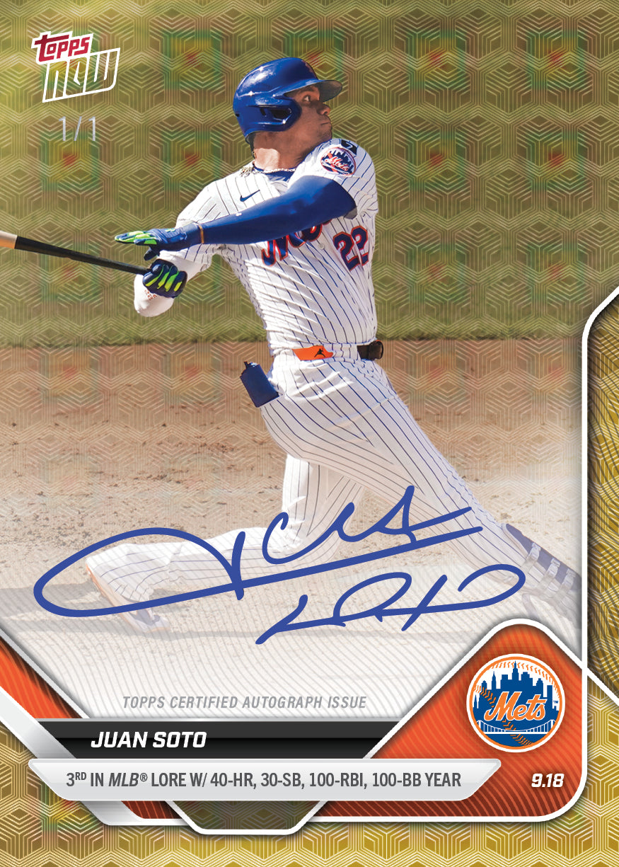 Juan Soto - 2025 MLB Topps NOW® - Card 727 - LOOK FOR AUTOS