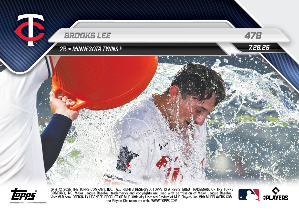 Brooks Lee - 2025 MLB Topps NOW® - Card 478