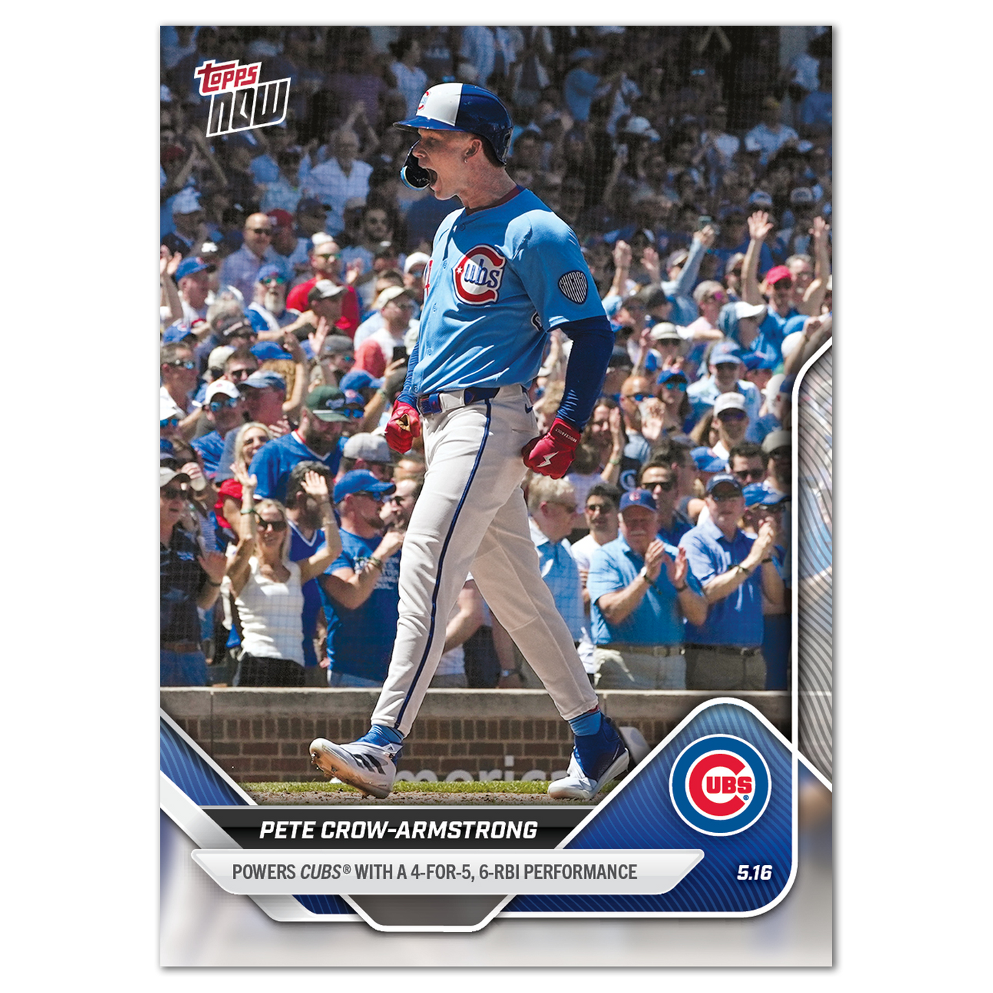 Pete Crow-Armstrong - 2025 MLB Topps NOW® - Card 185