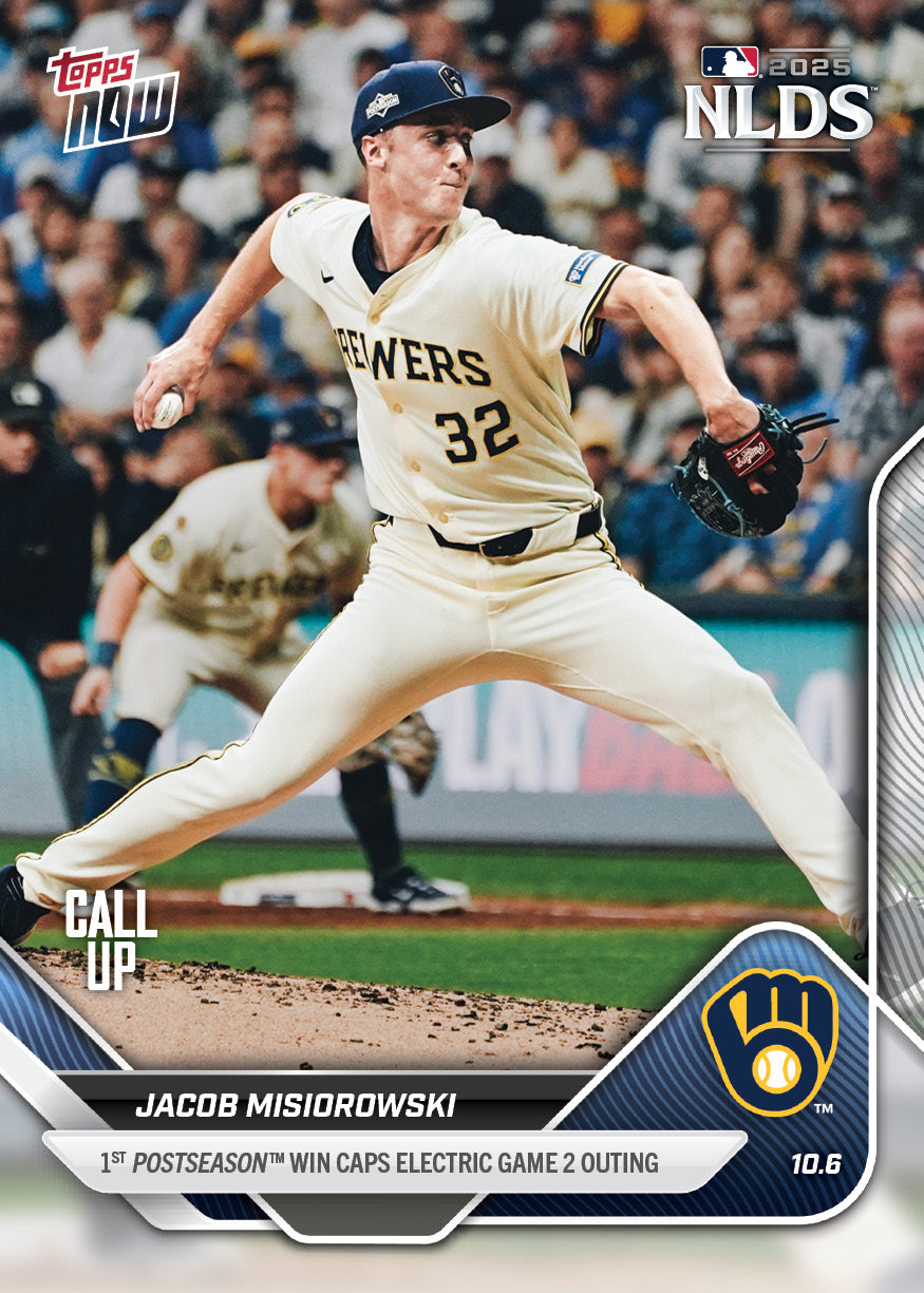 Jacob Misiorowski - 2025 MLB Topps NOW® - Card 833