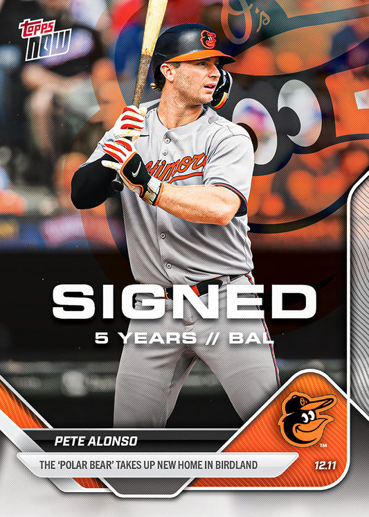 Pete Alonso - 2025 MLB Topps NOW® - Card OS-10