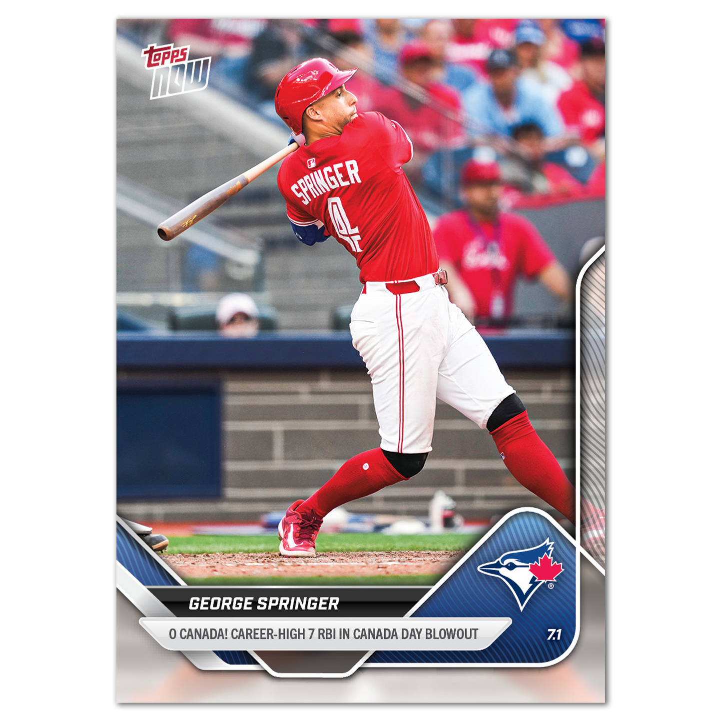 George Springer - 2025 MLB Topps NOW® - Card 369