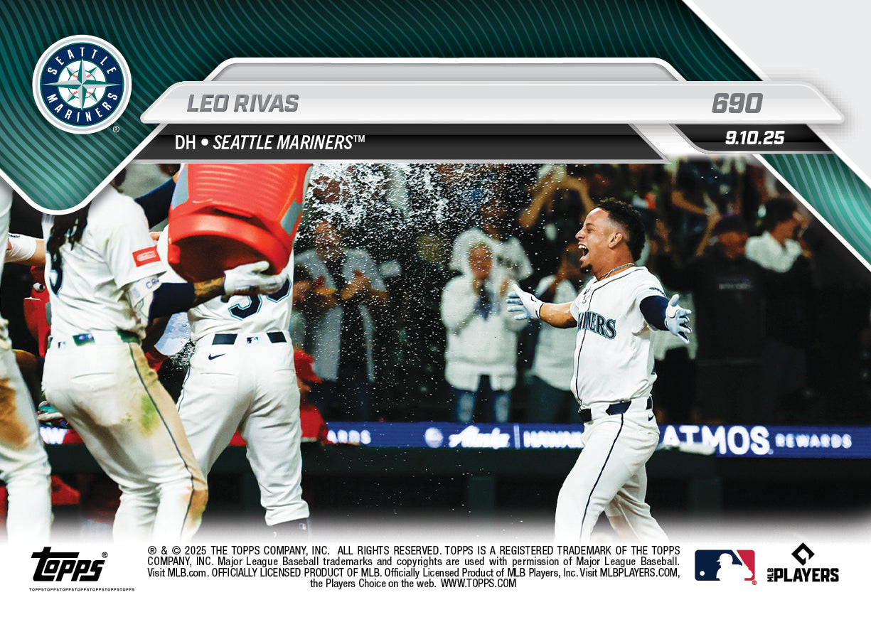 Leo Rivas - 2025 MLB Topps NOW® - Card 690