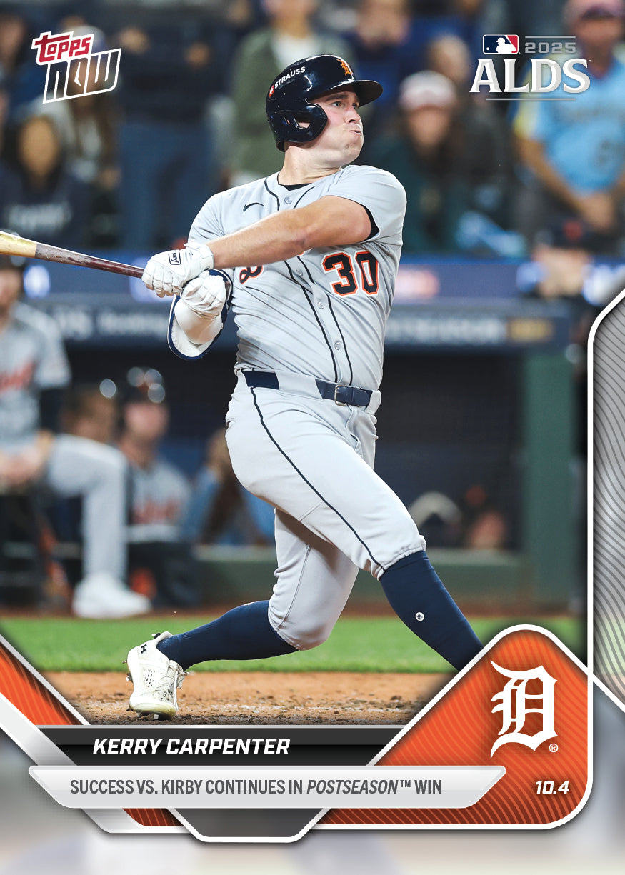 Kerry Carpenter - 2025 MLB Topps NOW® - Card 824