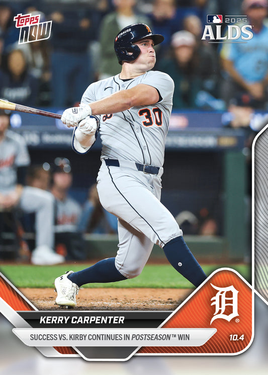 Kerry Carpenter - 2025 MLB Topps NOW® - Card 824