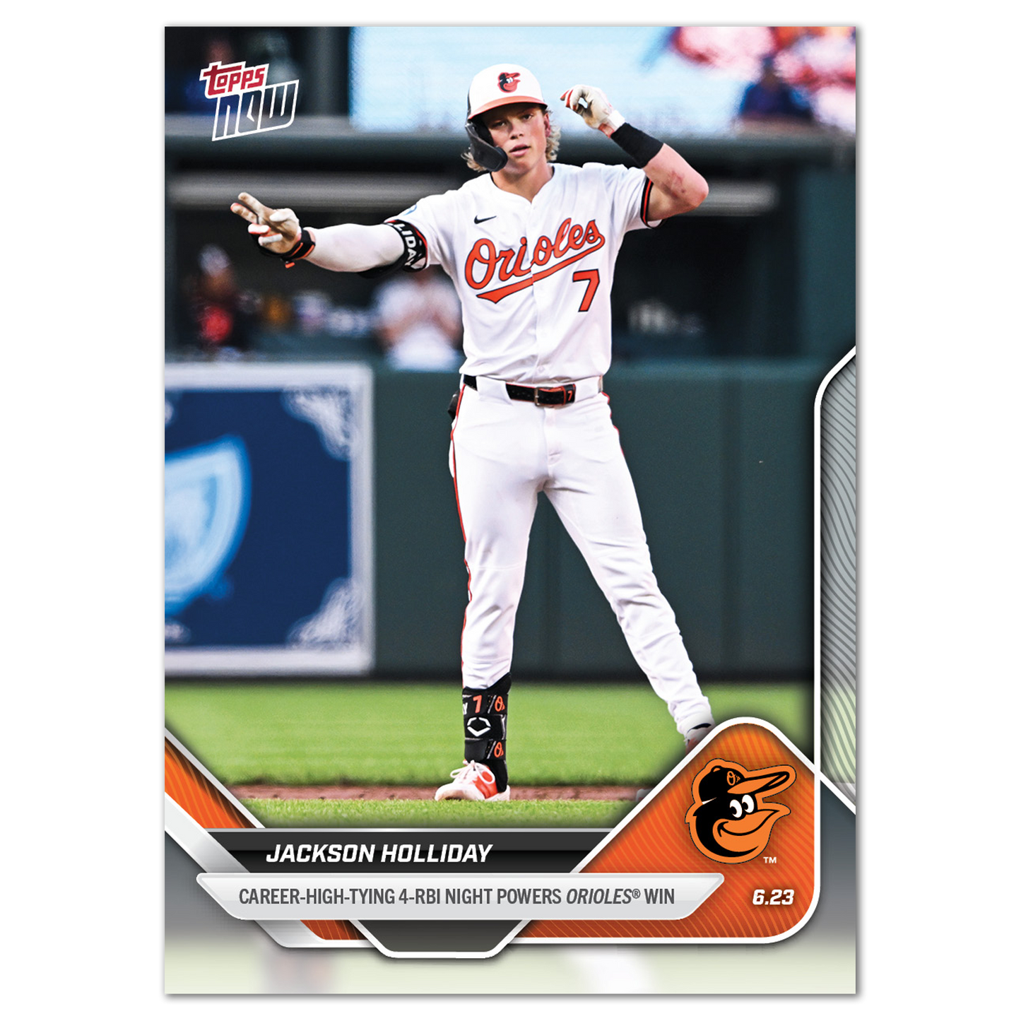 Jackson Holliday - 2025 MLB Topps NOW® - Card 343