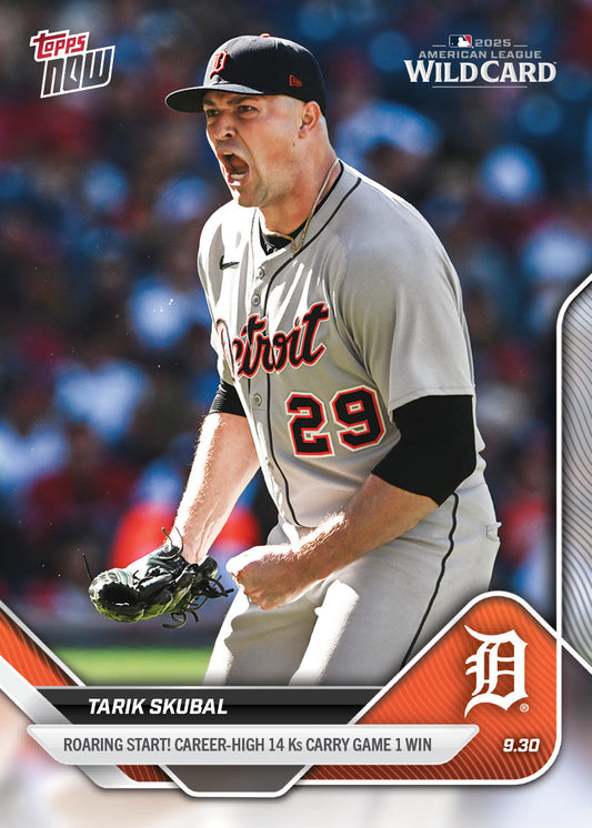 Tarik Skubal - 2025 MLB Topps NOW® - Card 797