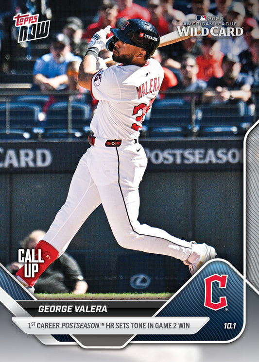 George Valera - 2025 MLB Topps NOW® - Card 804