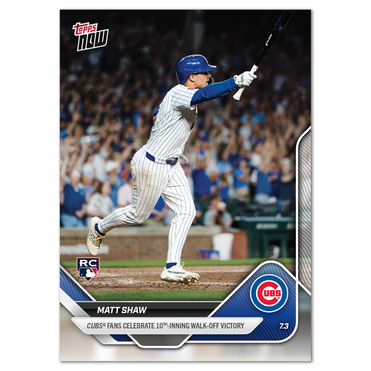 Matt Shaw - 2025 MLB Topps NOW® - Card 379