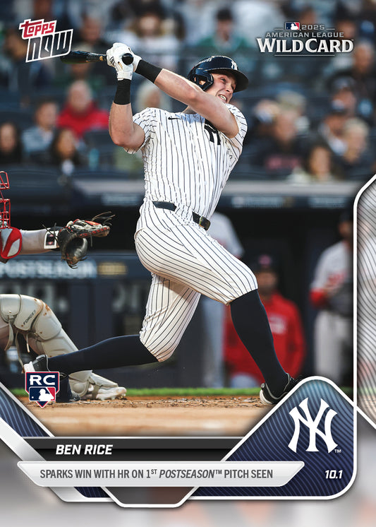 Ben Rice - 2025 MLB Topps NOW® - Card 808