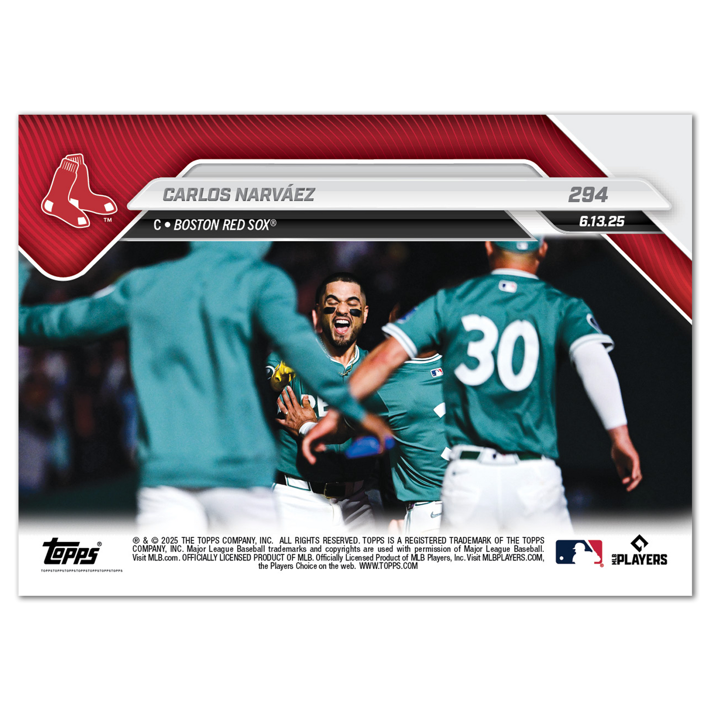 Carlos Narváez - 2025 MLB Topps NOW® - Card 294