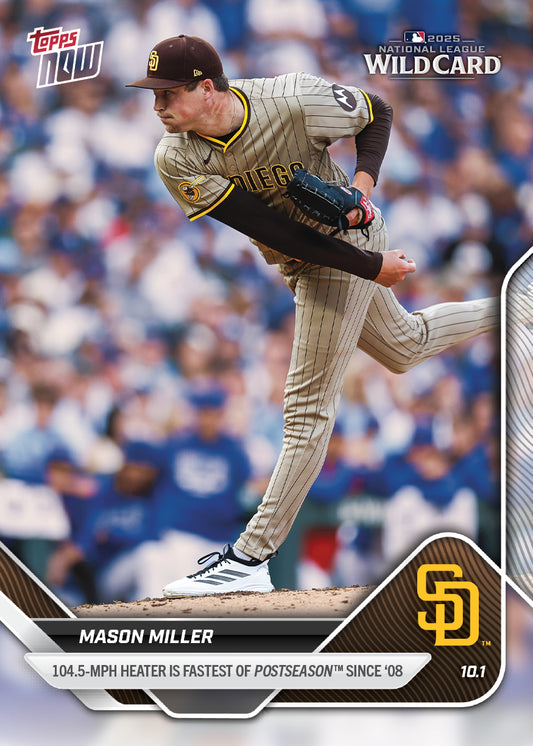 Mason Miller - 2025 MLB Topps NOW® - Card 807
