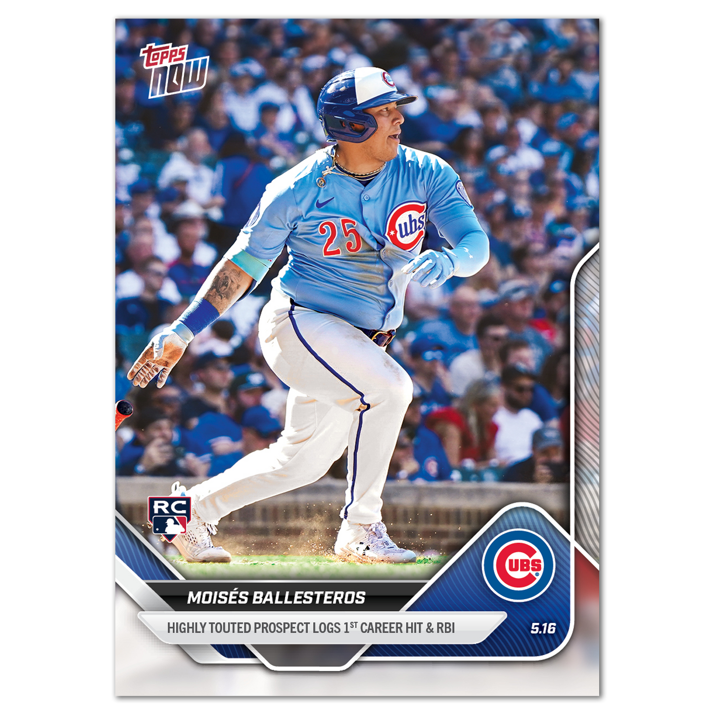 Moisés Ballesteros - 2025 MLB Topps NOW® - Card 186
