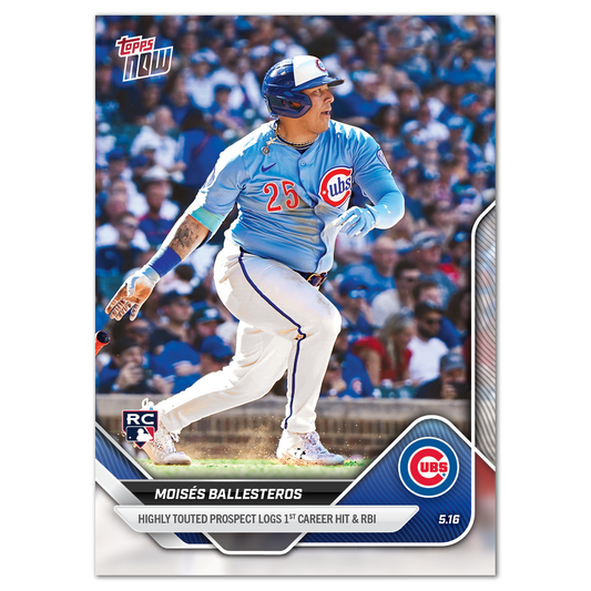 Moisés Ballesteros - 2025 MLB Topps NOW® - Card 186