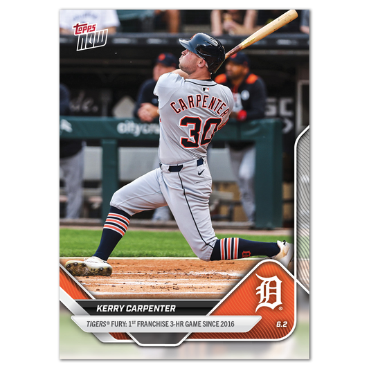 Kerry Carpenter - 2025 MLB Topps NOW® - Card 250
