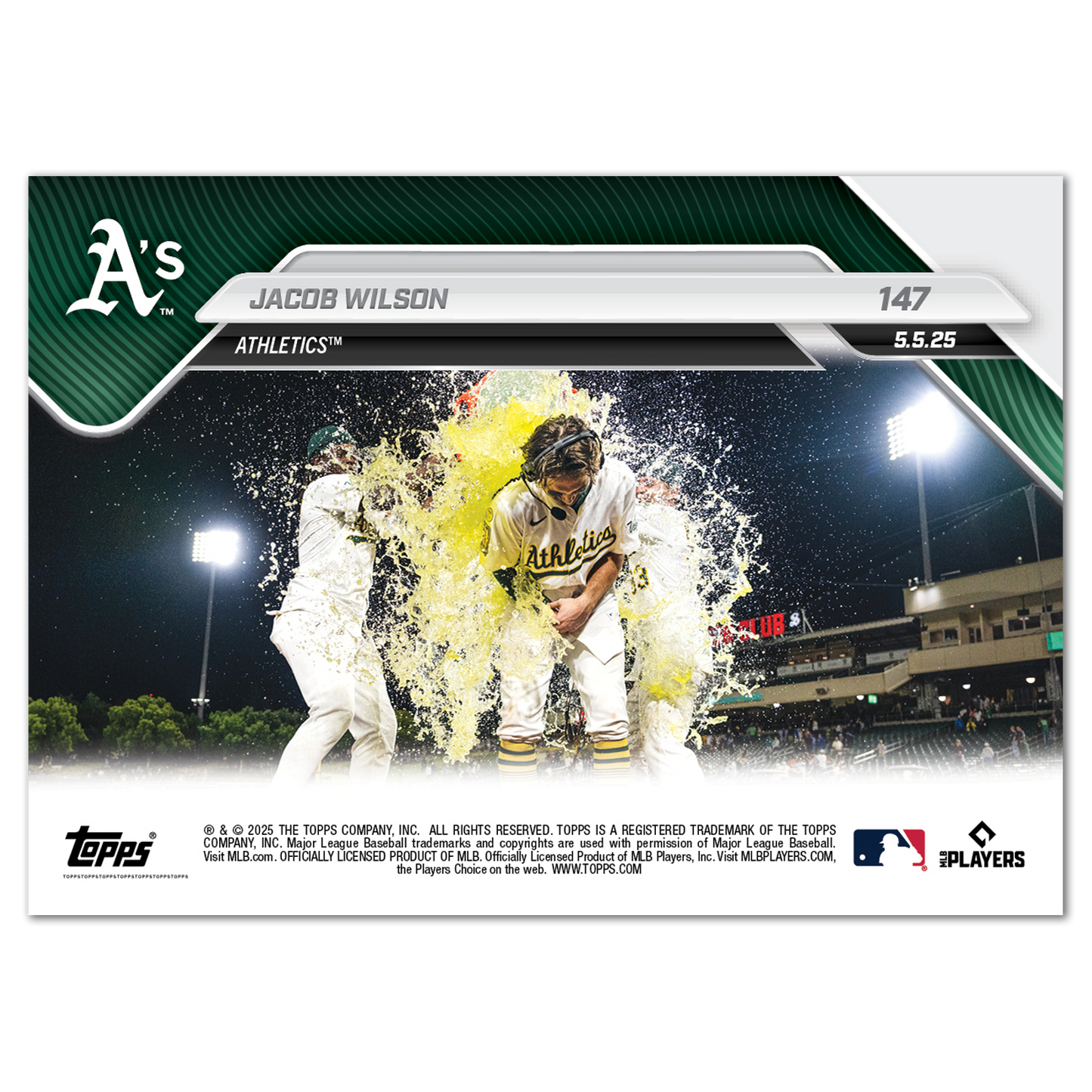 Jacob Wilson - 2025 MLB Topps NOW® - Card 147