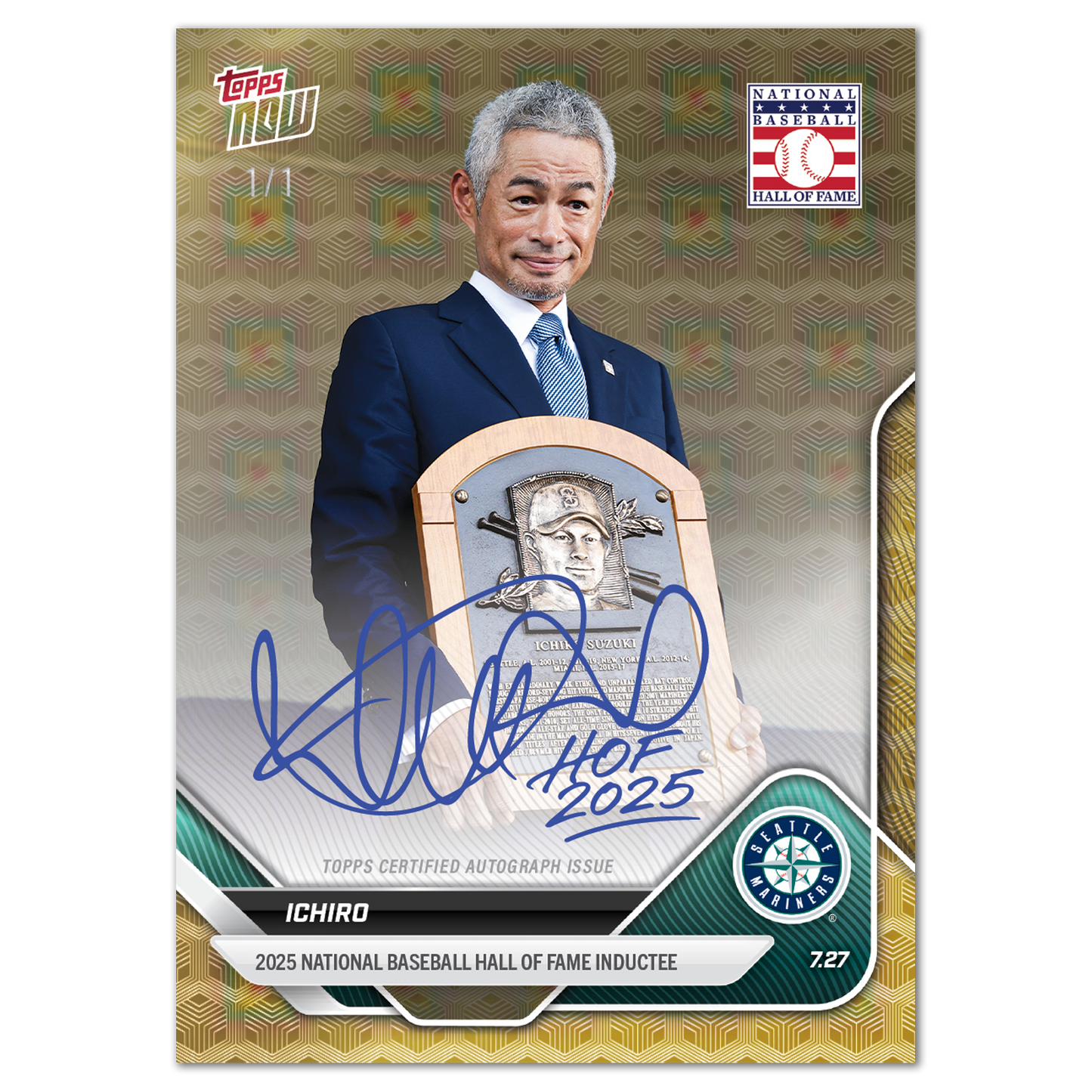Ichiro - 2025 MLB Topps NOW® - Card 474 - LOOK FOR AUTOS