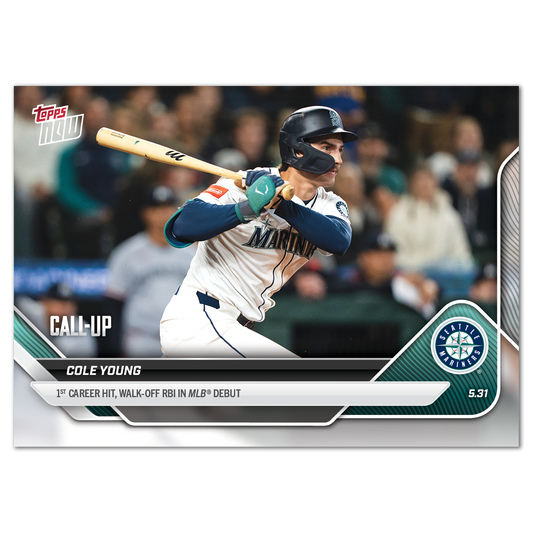 Cole Young - 2025 MLB Topps NOW® - Card 243