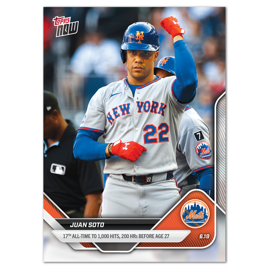 Juan Soto - 2025 MLB Topps NOW® - Card 321