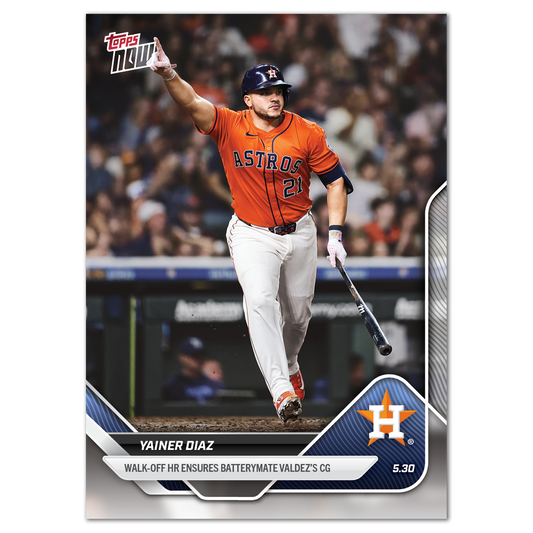 Yainer Diaz - 2025 MLB Topps NOW® - Card 236