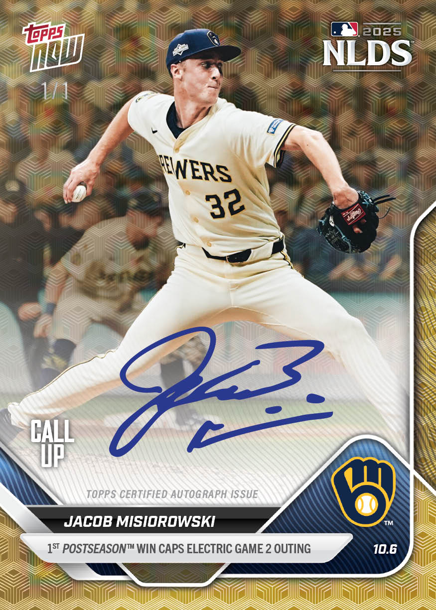 Jacob Misiorowski - 2025 MLB Topps NOW® - Card 833