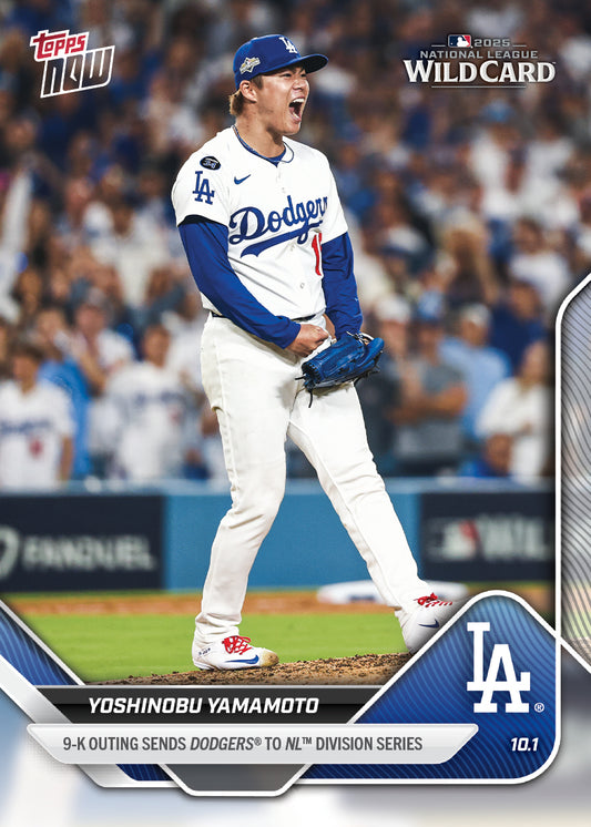 Yoshinobu Yamamoto - 2025 MLB Topps NOW® - Card 810