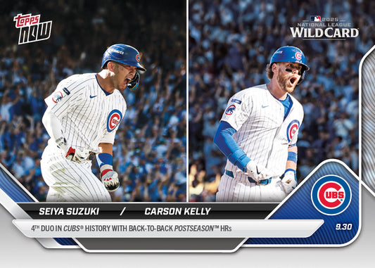 Seiya Suzuki / Carson Kelly - 2025 MLB Topps NOW® - Card 799