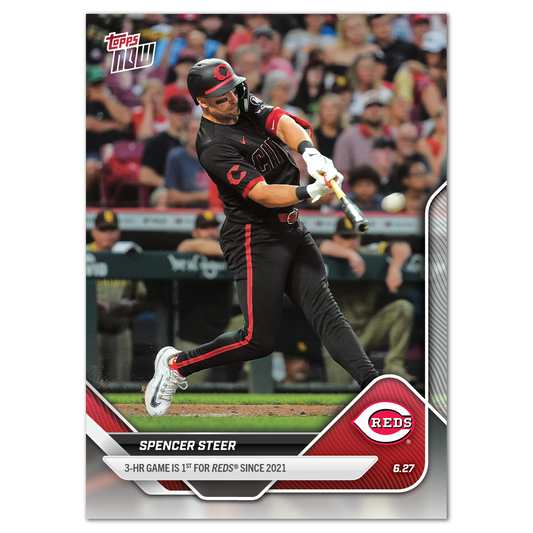 Spencer Steer - 2025 MLB Topps NOW® - Card 355