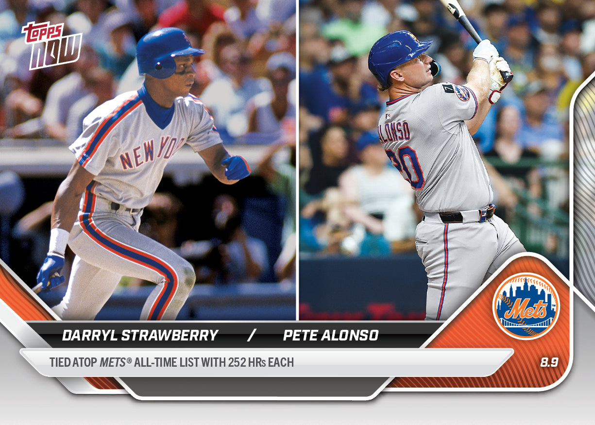 Darryl Strawberry/Pete Alonso - 2025 MLB Topps NOW® - Card 541