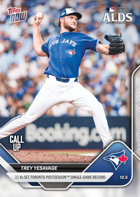 Trey Yesavage - 2025 MLB Topps NOW® - Card 826