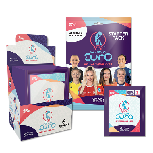 Topps Official Women's Euros 2025 Sticker Collection - Mega Starter Bundle