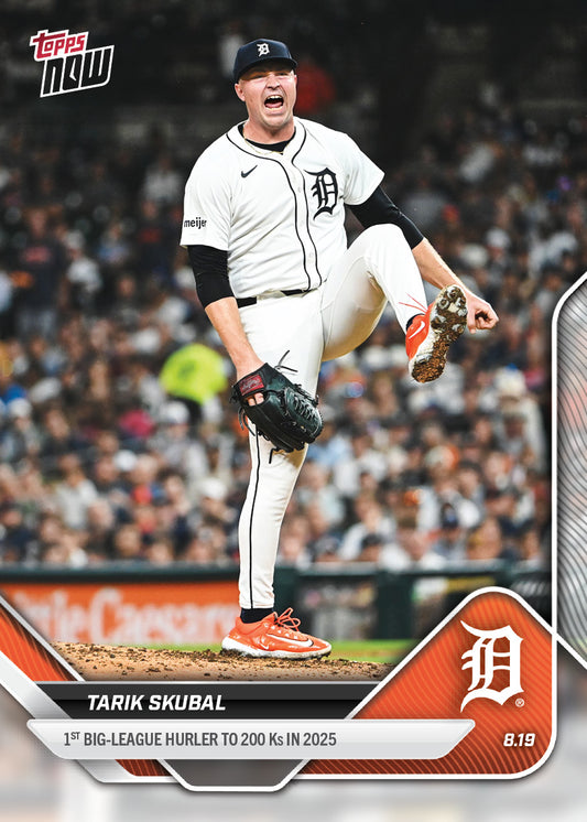 Tarik Skubal - 2025 MLB Topps NOW® - Card 575