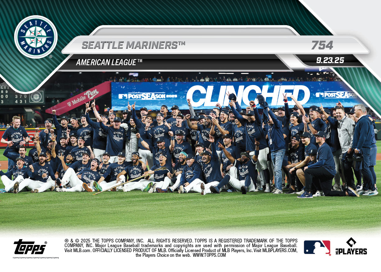 Seattle Mariners - 2025 MLB Topps NOW® - Card 754