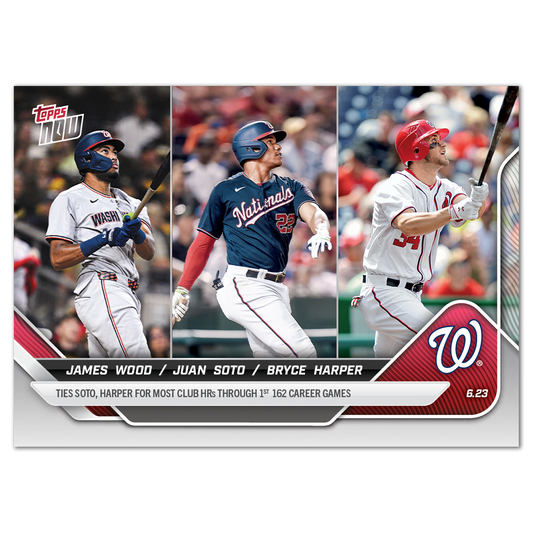 James Wood / Juan Soto / Bryce Harper - 2025 MLB Topps NOW® - Card 342