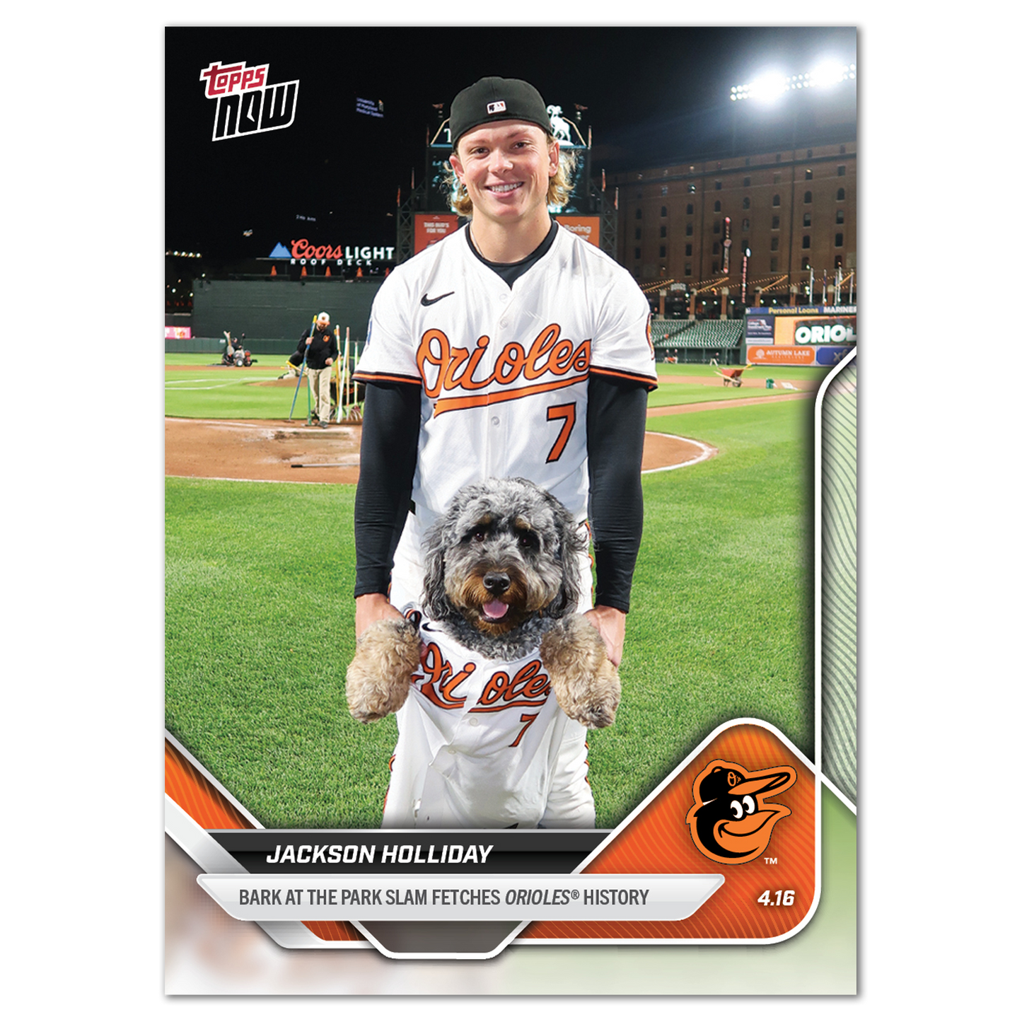 Jackson Holliday - 2025 MLB Topps NOW® - Card 74