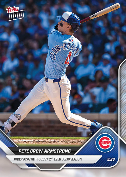 Pete Crow-Armstrong - 2025 MLB Topps NOW® - Card 775